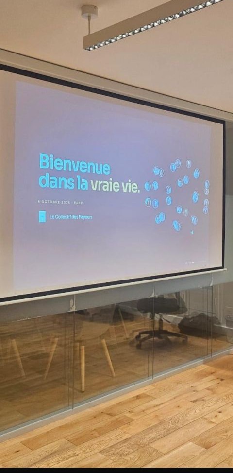 Écran d'accueil de la rencontre